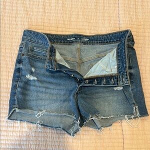 Old Navy Blue Jean Shorts Distressed Casual